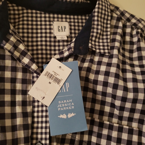 Gap x Sarah Jessica Parker Gingham Shirt Dress - Picture 4 of 5